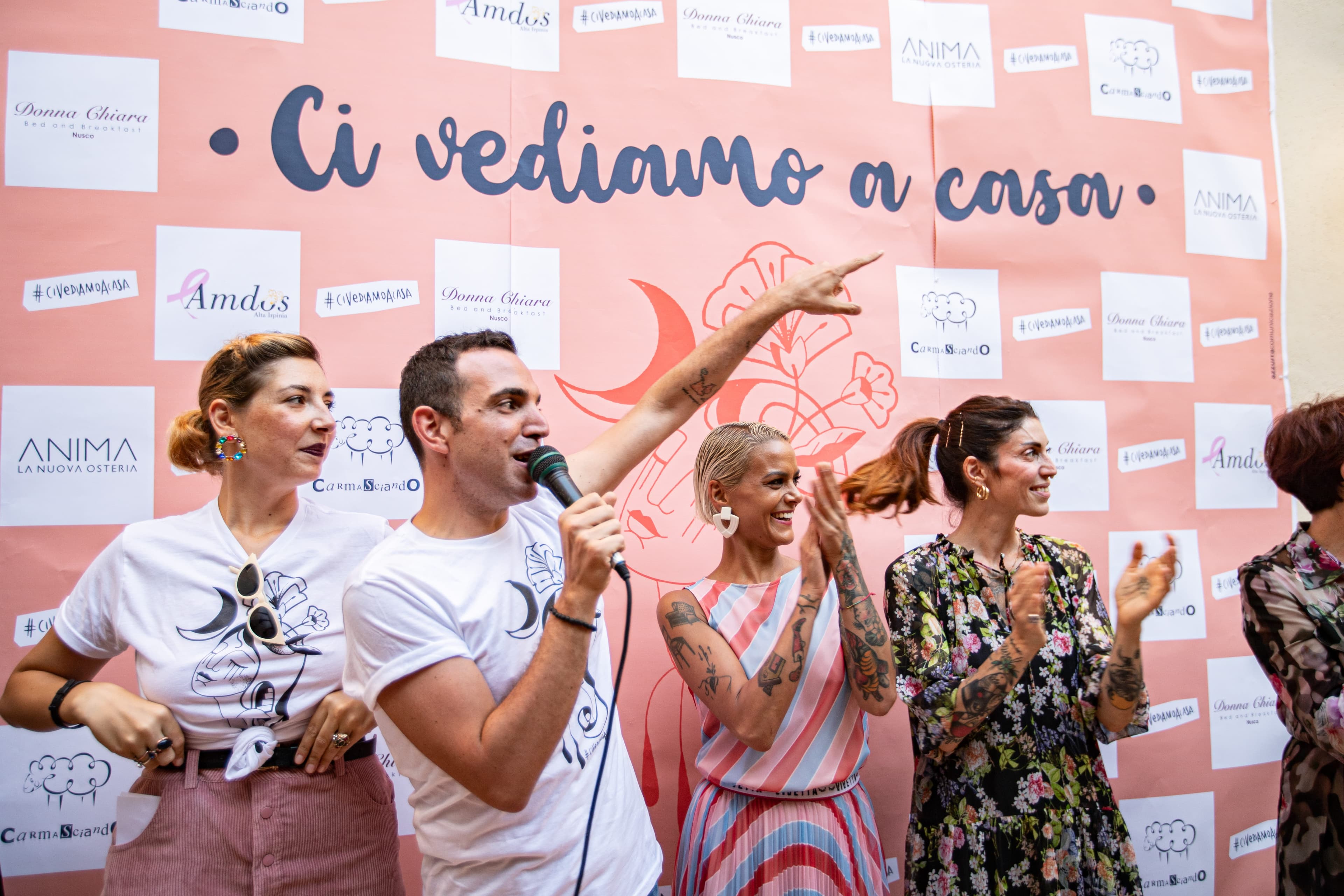 Sul palco con il pubblico